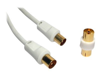 1.8m TV Aerial Cable with Coupler - 2TV-01